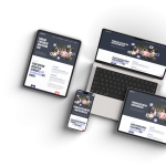 Design page: image showing a website open on different devices